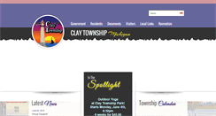 Desktop Screenshot of claytownship.org