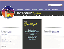 Tablet Screenshot of claytownship.org